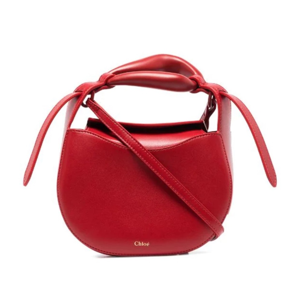 Red Chloe Kiss Mini Bag